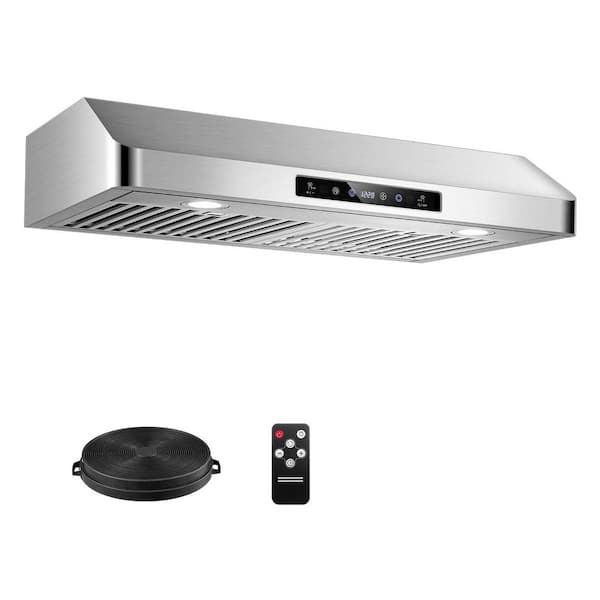 30 in. 1050 CFM Duted Under Cabinet Range Hood with Dual Motor,Kitchen Stove Vent Hood,3-Speed Fan,Timer,Stainless Steel