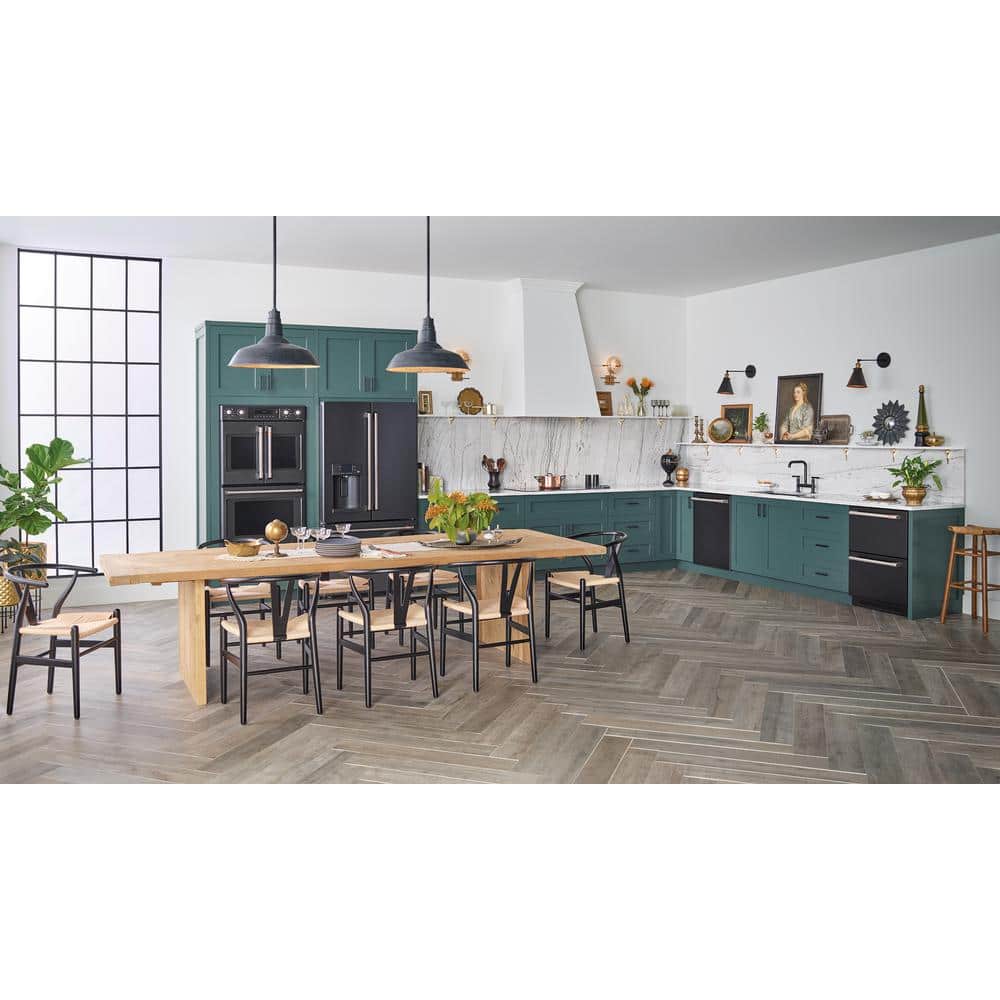 Matte Black Smart French Door Refrigerator with Hot Water Dispenser