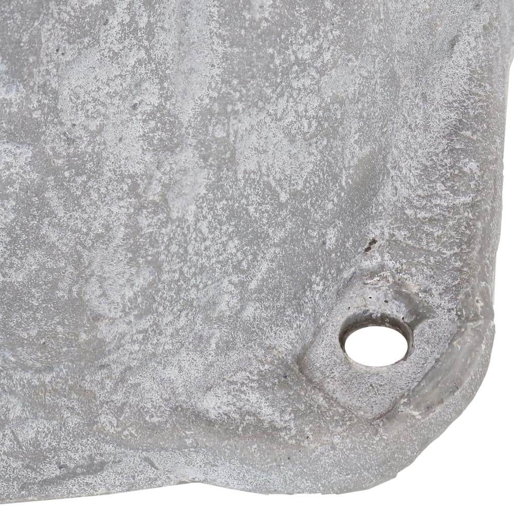 Gray Polyresin Faux Landscape Rock Cover with Metal Stakes