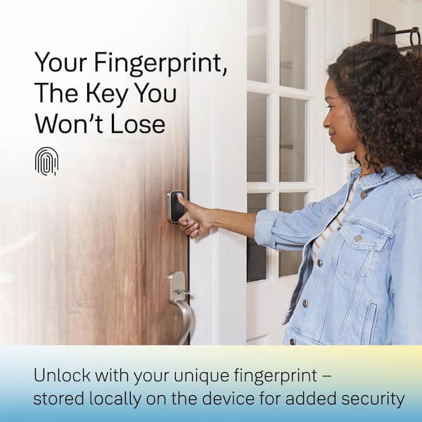 Assure Lock 2; Keyless Smart Door Lock with Wi-Fi and Fingerprint Access; Black Suede