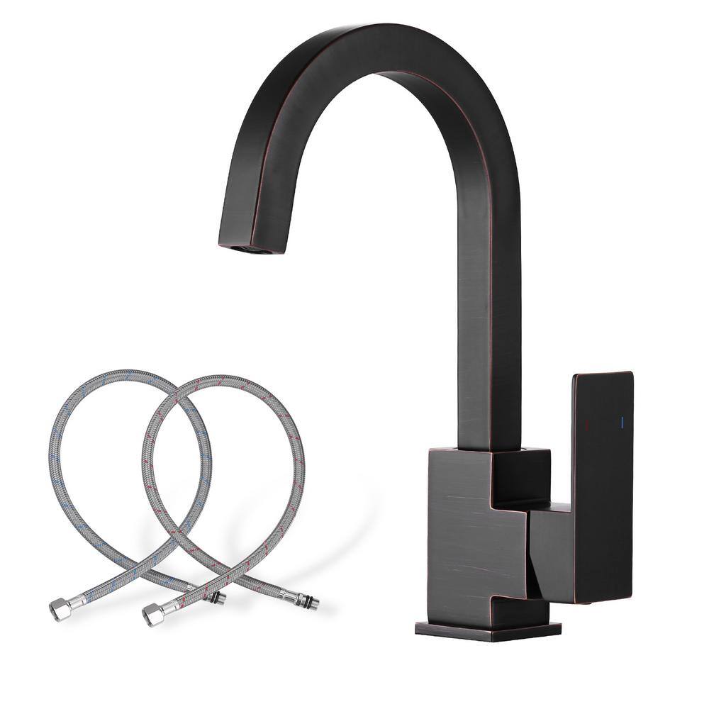 Oil Rubbed Bronze Single Handle Bar Faucet with Ceramic Valve
