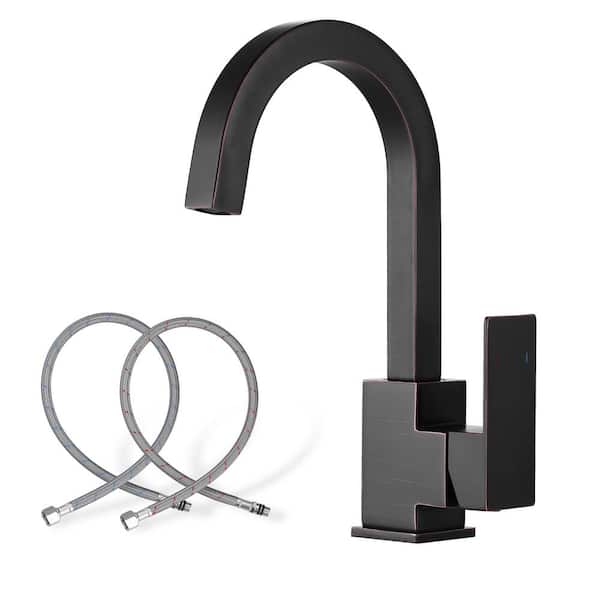 WOWOW Single Handle Bar Faucet Deckplate Not Included in Oil Rubbed Bronze