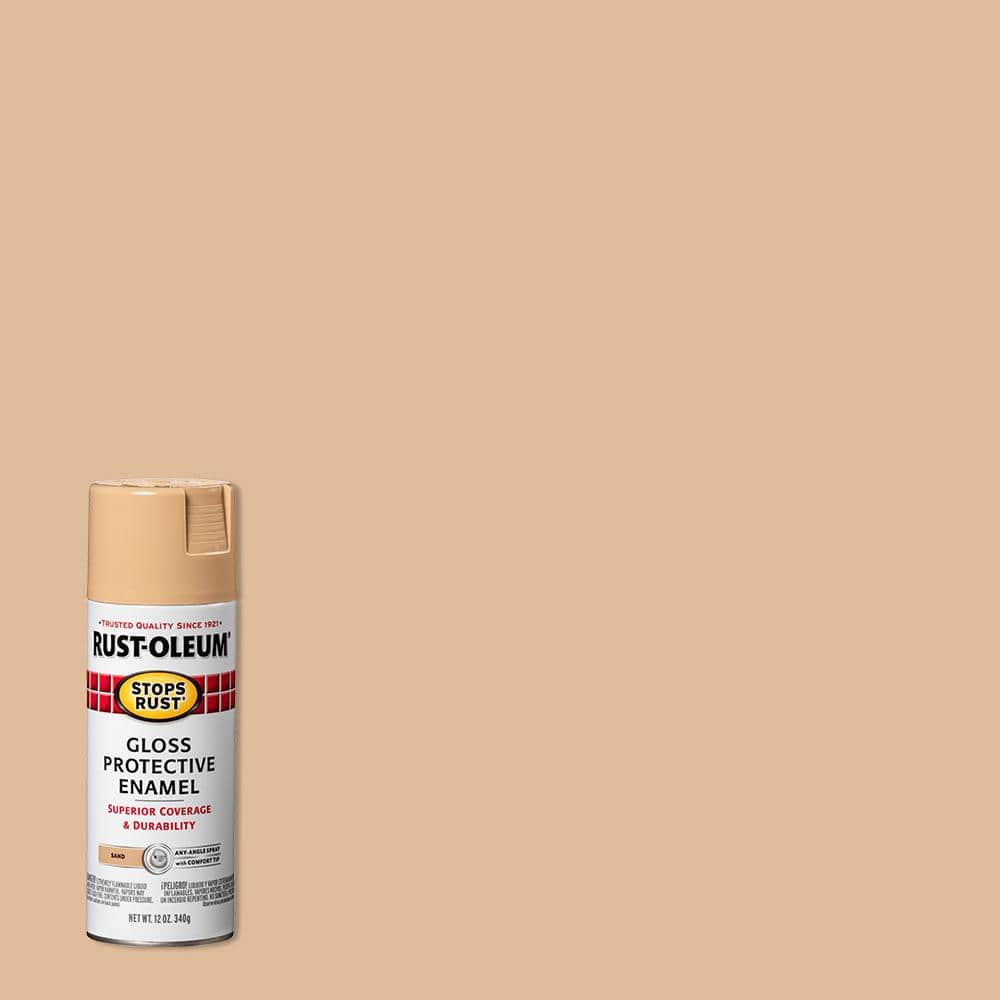 Rust-Oleum Stops Rust Gloss Sand Spray Paint (NET WT. 12-oz) in