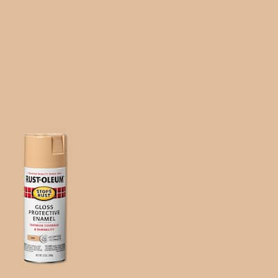 Rust-Oleum 15 oz. Rust Preventative Gloss Tan Spray Paint (Case of 6)  V2171838 - The Home Depot