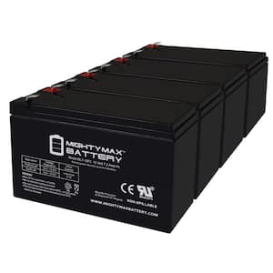 12V 7Ah F2 Replacement Battery for Vision CP1272, CP1290 - 4 Pack