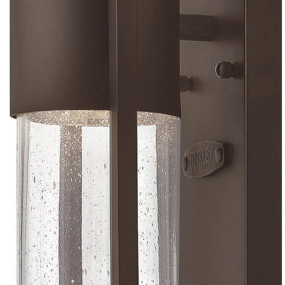 Shelter Buckeye Bronze 1-Light Outdoor Wall Lantern with Clear Seedy Glass