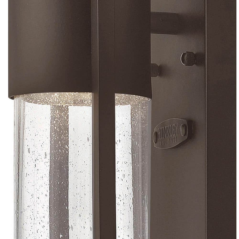 Buckeye Bronze Seedy Glass 1-Light Outdoor Wall Light