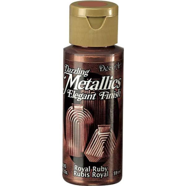 Decoart Dazzling Metallics 2 oz. Shimmering Silver Acrylic Paint