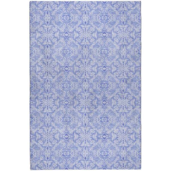 Dream Shag Premium Machine Washable Abstract ADS784 Sky 5 ft. x 7 ft. 6 in. Area Rug
