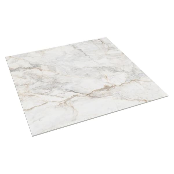 Tavani Calacatta Gold 47.24 in. x 47.24 in. Marble Look Matte Porcelain Floor and Wall Tile (15.49 Sq. Ft. / Each)