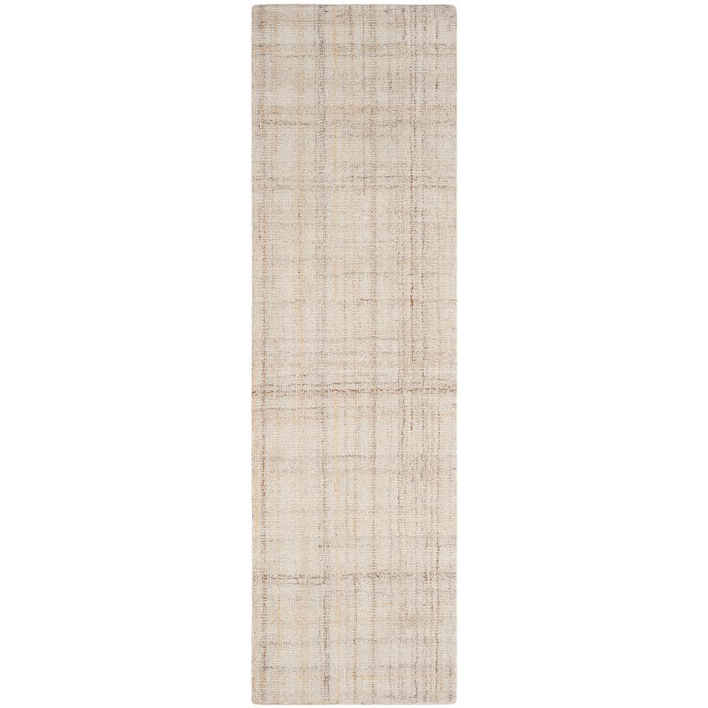 Abstract Ivory/Beige 9 ft. x 12 ft. Striped Area Rug - thumbnail 8