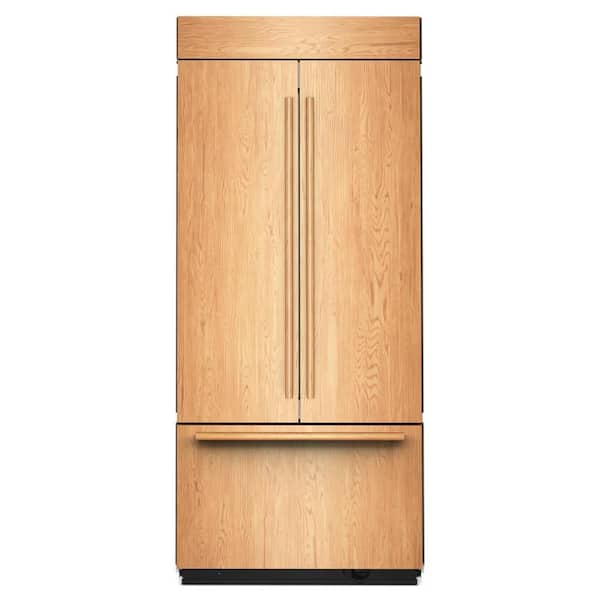36 in. 20.8 cu. ft. Built-In French Door Bottom Mount Refrigerator in Panel Ready with Platinum Interior