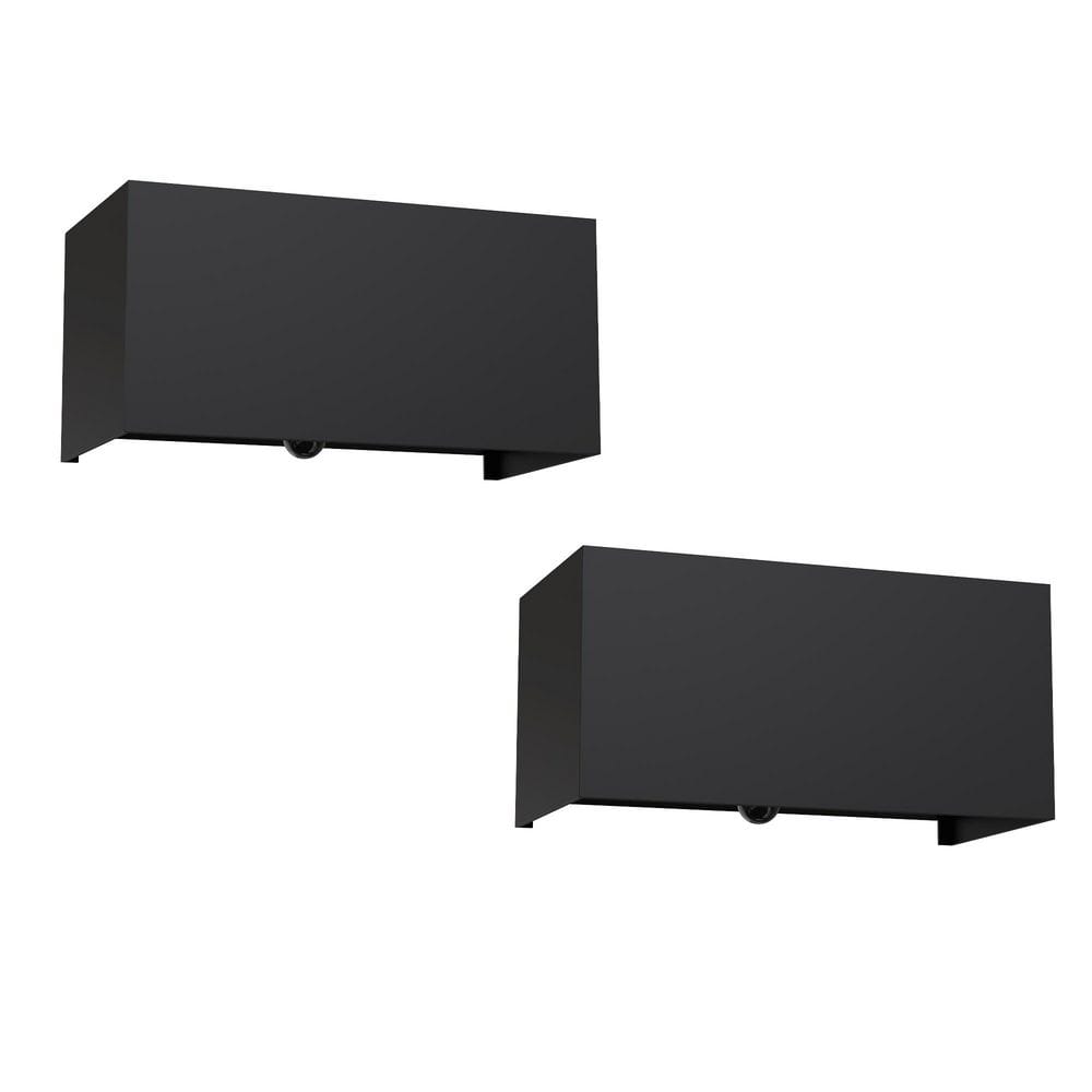 24 Watts 2-Pack Black Integrated LED Outdoor Coach Sconce with Motion Sensor & Dusk to Dawn, Adjustable Beam, 3000K price history on PriceWatchPro