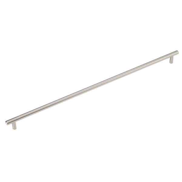 Richelieu Hardware Roosevelt Collection 19 1/8 in. (486 mm) Brushed Nickel Modern Cabinet Bar Pull