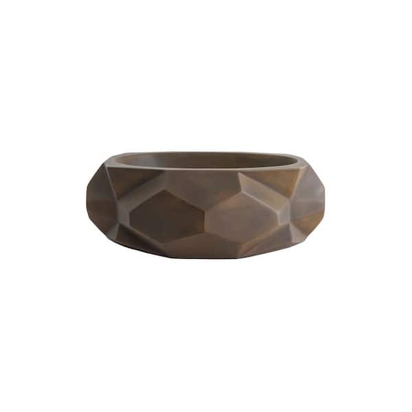 Alaine 17.50 in Wall-Mounted Bathroom Concrete Sink in Vintage Brown