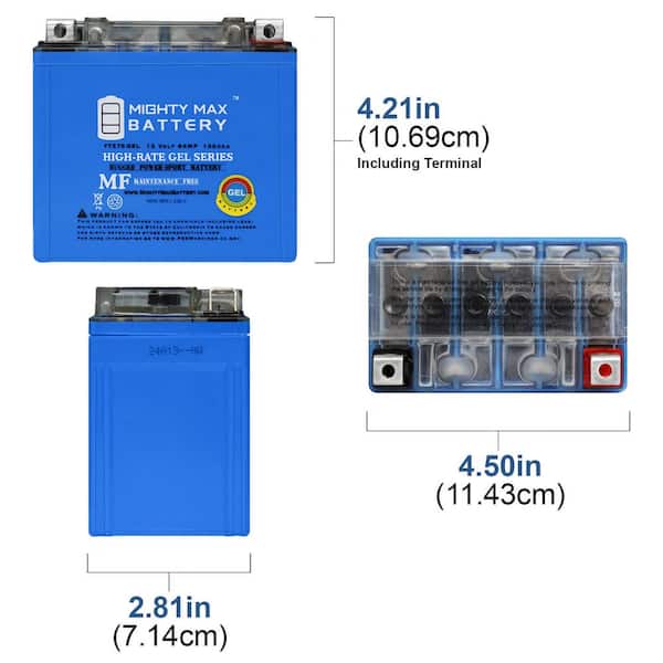 Batterie GEL 12V/5AH pour REX RS 250 450 460 500 600 700 750 900