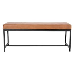 Chase Brown/Black Upholstered Entryway Bench