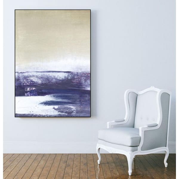 Unbranded 30 in. x 40 in. "Amethyst Sea I" by Sharon Gordon Framed Wall Art