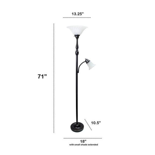 home depot floor lamp with reading light