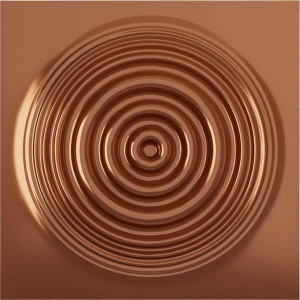 Ekena Millwork 19-5/8-in W x 19-5/8-in H Shallows EnduraWall Decorative 3D Wall Panel Copper