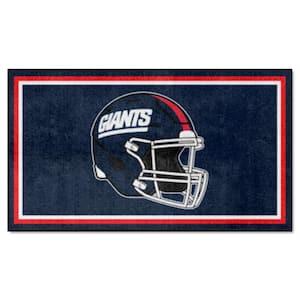 New York Giants Navy 3 ft. x 5 ft. Plush Area Rug Retro Collection - 1976