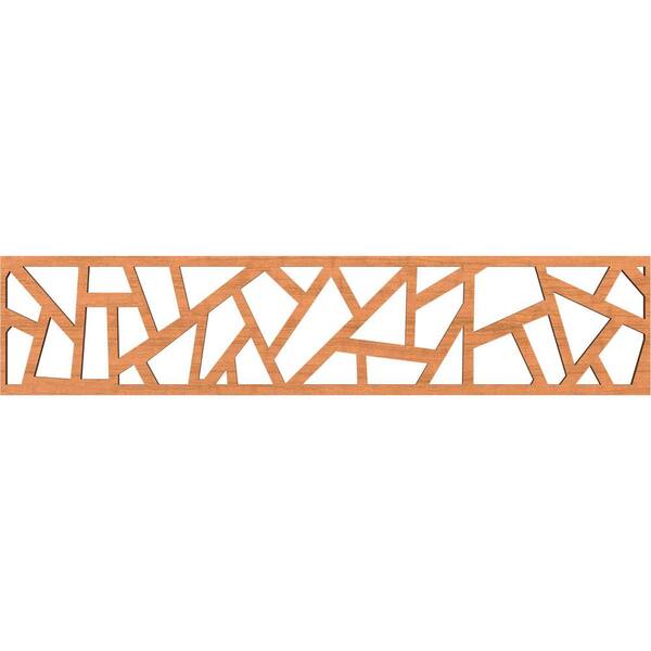 Ekena Millwork Harrisburg Fretwork 0.375 in. D x 46.75 in. W x 10 in. L Cherry Wood Panel Moulding