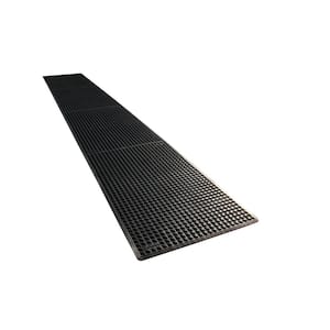 K-Series Comfort Tract Black 3 ft. x 20 ft. x 1/2 in. Grease-Resistant Rubber Kitchen Mat