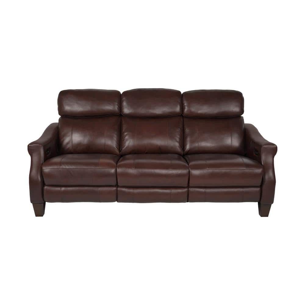 Felicity 83.5 in. Straight Arm Leather Contemporary Zero Gravity Power Recl