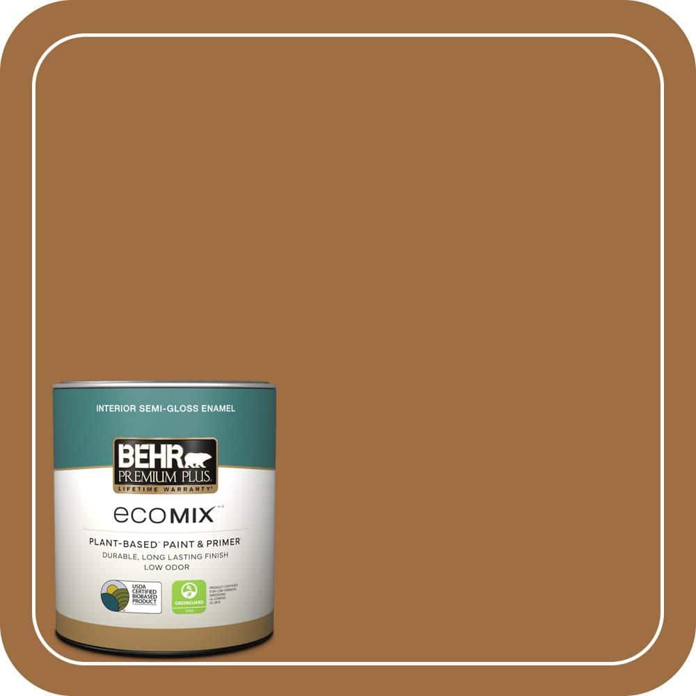 1 qt. #S250-6 Desert Clay Semi-Gloss Enamel EcoMix Plant-Based Interior Paint & Primer price history on PriceWatchPro