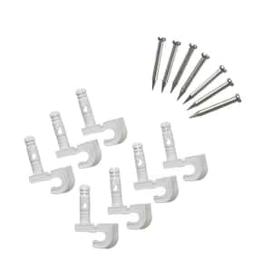 Preloaded Back Wall Clips for Wire Shelving (7-Pack)