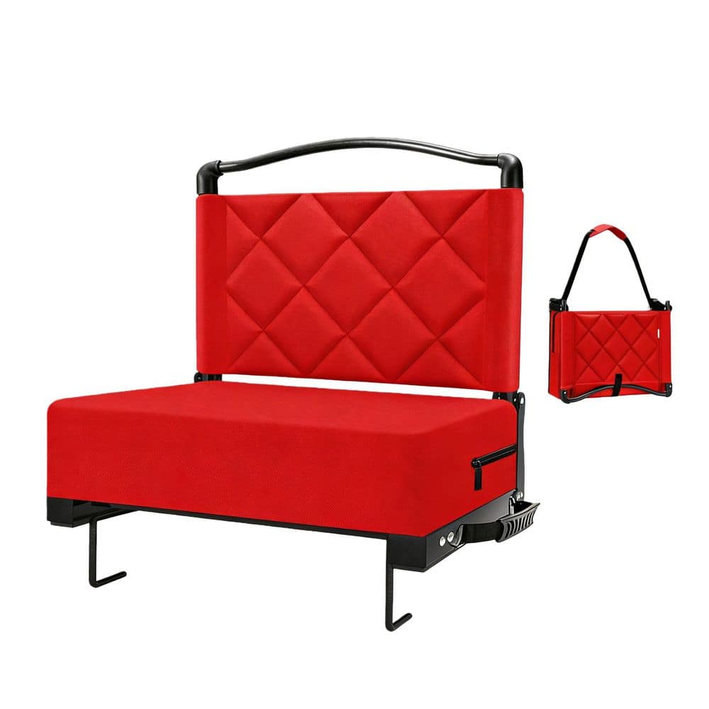 OGETFUUR Red Stadium Seat Chair with Back Support Cushion, Shoulder ...