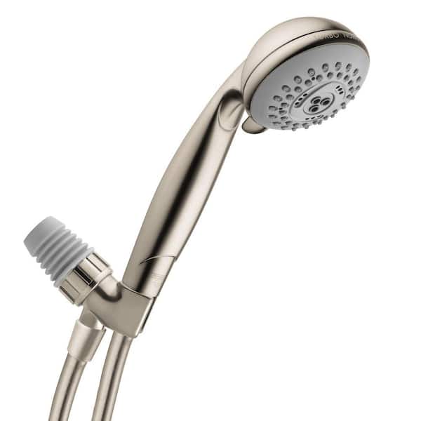 Hansgrohe Croma E 75 3-Spray Hand Shower with Shower Arm Mount in Brushed Nickel