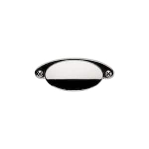 Ovaline 3 in. Center-to-Center Polished Nickel Cup Pull
