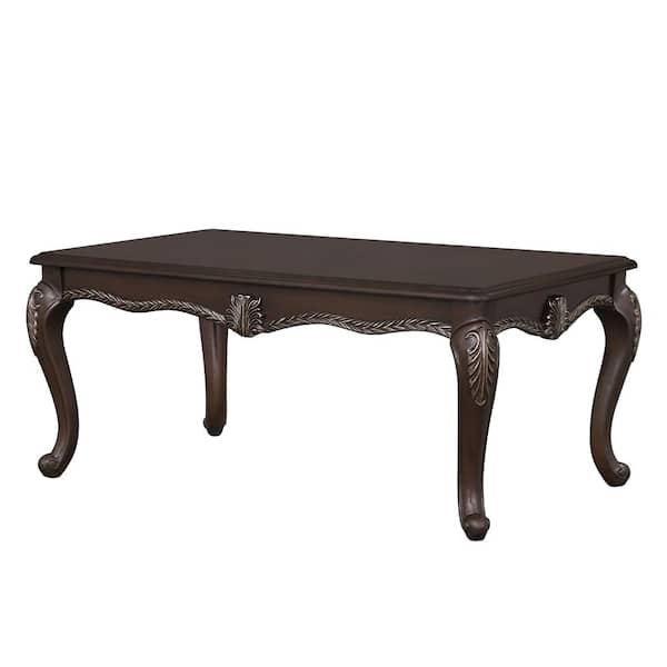 Acme Furniture Pierce 48 in. Cherry Finish Rectangle Wood Coffee