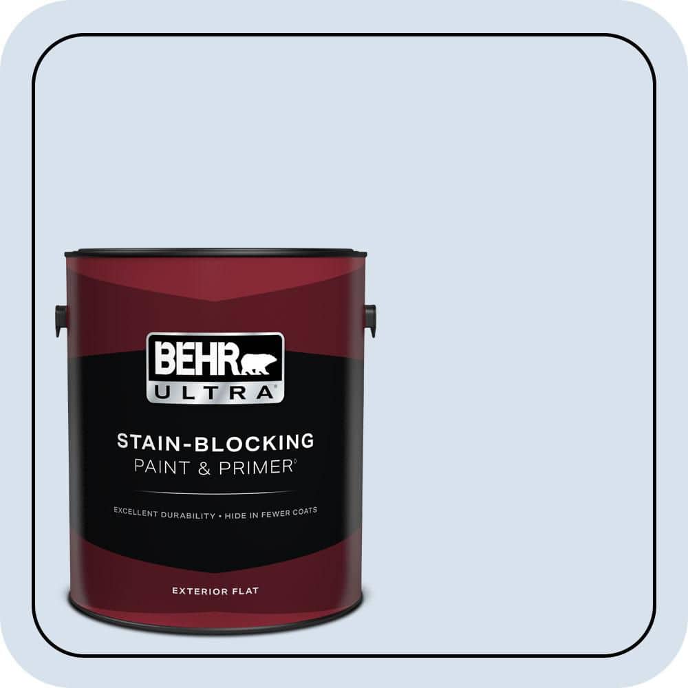 1 gal. #580A-2 Icy Bay Flat Exterior Paint & Primer price history on PriceWatchPro