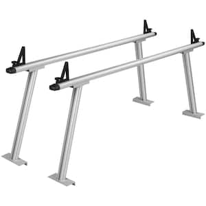 71 in. x 31 in. Truck Ladder Rack 800 lbs. Capacity Aluminum Truck Bed Rack with 8 Non-Drilling C-clamps for Truck Kayak