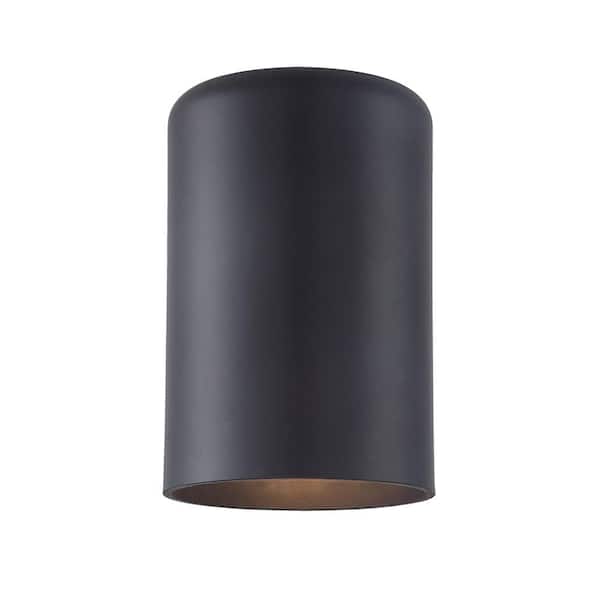 Unbranded 1-Light Matte Black Cylinder Wall Lantern Sconce
