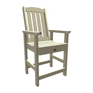 Springville Outdoor Plastic Counter Dining Arm Chair (Set of 1)