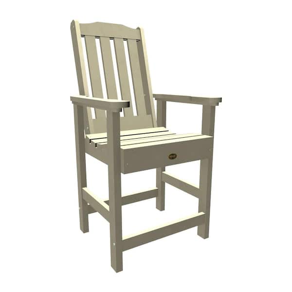 Highwood Springville Outdoor Plastic Counter Dining Arm Chair (Set of 1)