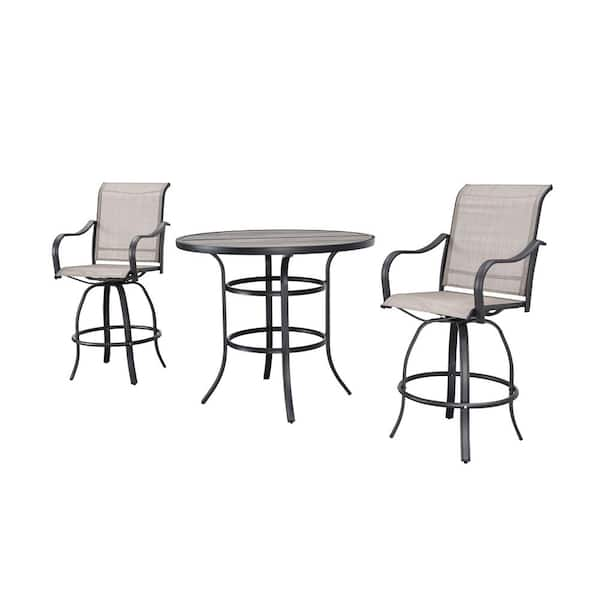 Patio Festival 3-Piece Round Metal Outdoor Dining Set PF19252-273-1-G ...