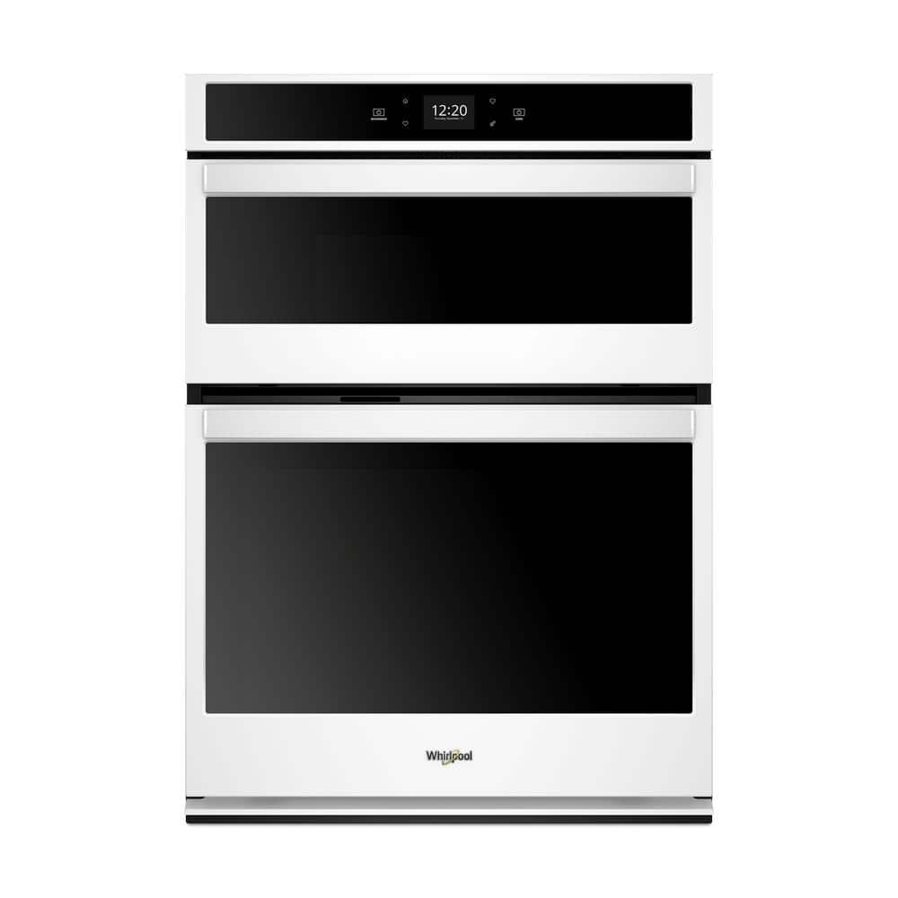 Whirlpool 30 in. Electric Smart Wall Oven with Built-In Microwave and Touchscreen in White