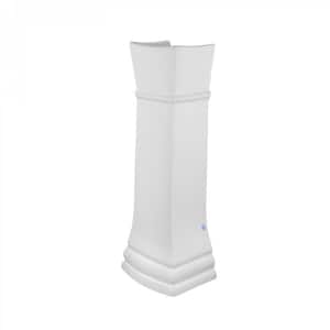 White Porcelain Pedestal Bathroom Sink Leg Base for Florence Pedestal Sink