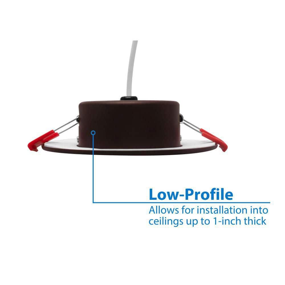 4-Inch Oil-Rubbed Bronze Adjustable LED Recessed Downlight