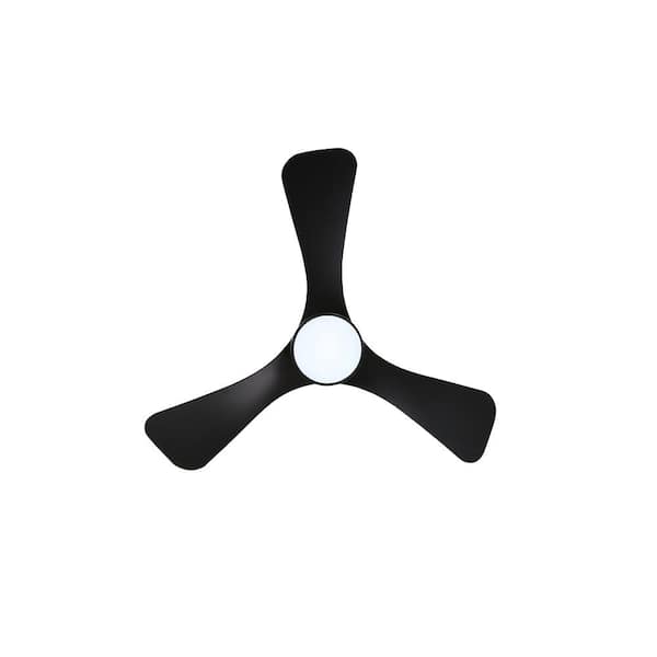 MLiAN 42 in. Dimmable Smart Indoor Black and Gold 3-Blades LED Ceiling Fan with Remote Control