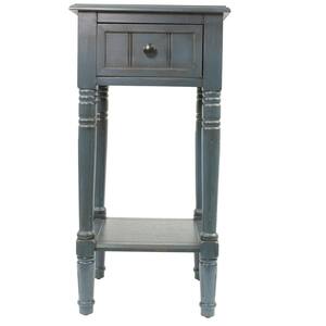 Simplify Antique Navy 1-Drawer End Table