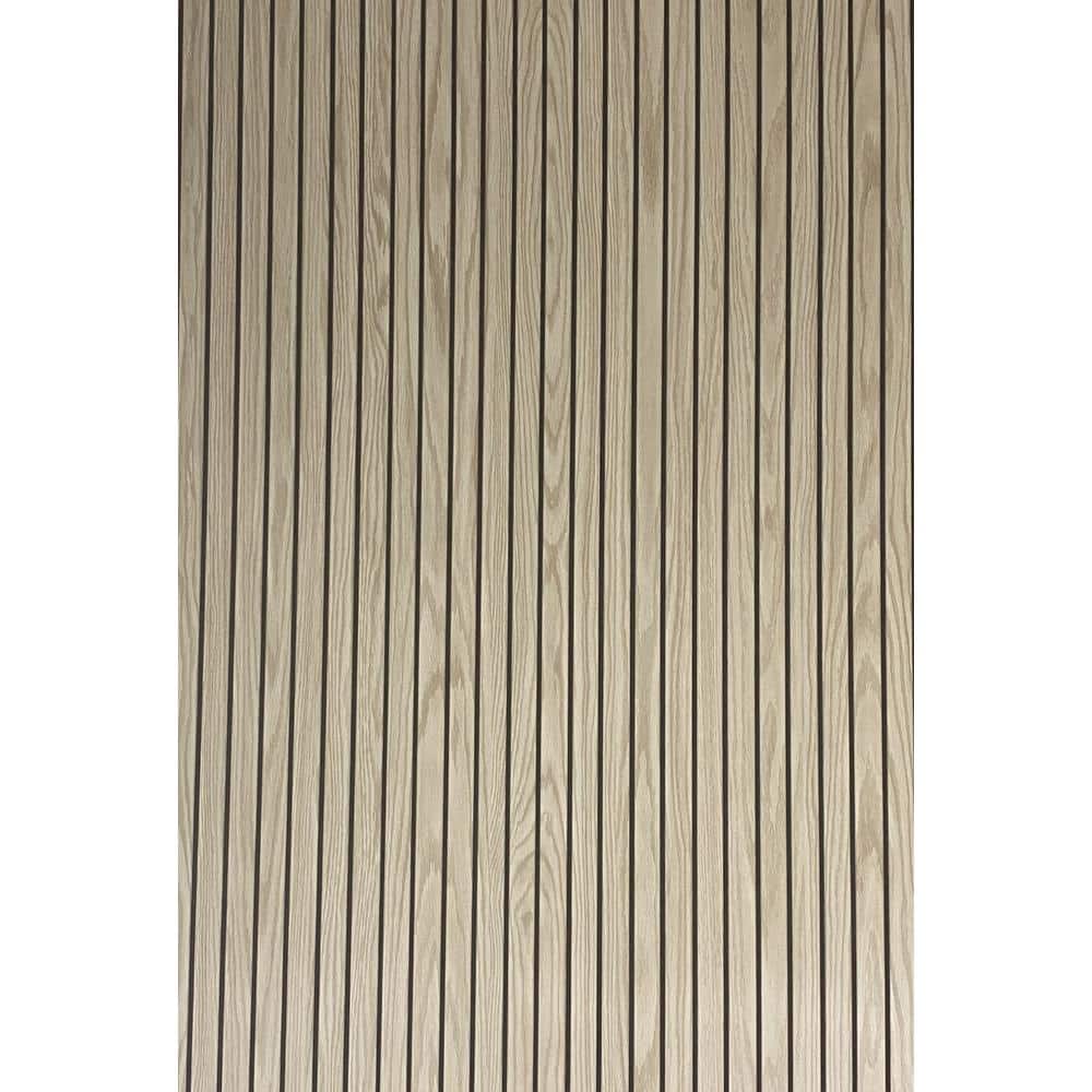 1/4 in. x 4 ft. x 8 ft. Sunrise Oak Fluted Hardboard Embossed