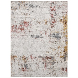 Savannah 2 ft. X 3 ft. Red Abstract Area Rug