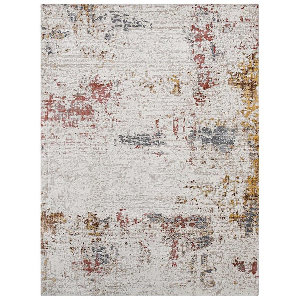 Amer Rugs Savannah Cherene Red 2 ft. x 3 ft. Modern Abstract Polyester Blend Area Rug