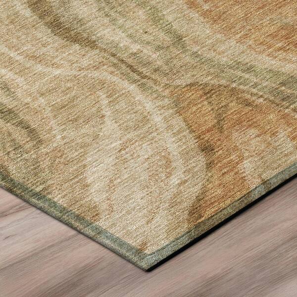 Chantille Machine Washable Indoor/Outdoor Abstract ACN3025 Beige 2 ft. x 7 ft. Runner Rug
