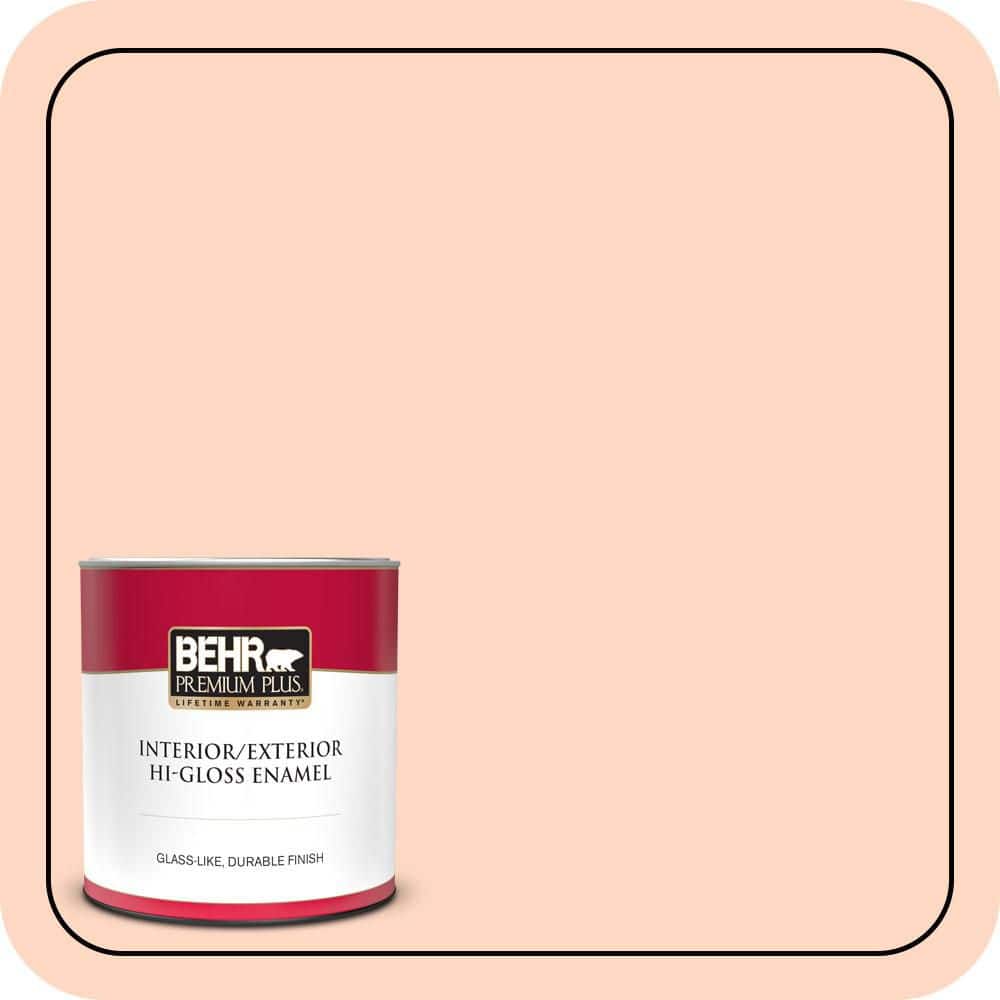 1 qt. #230C-2 Shell Coral Hi-Gloss Enamel Interior/Exterior Paint & Primer product image for price tracking
